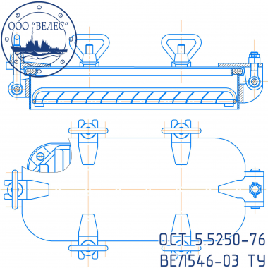 Крышка  I-2-250/150х350 Ст-ОМ1