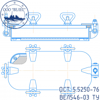 Крышка I-3-250/150х350 Ст-ОМ1